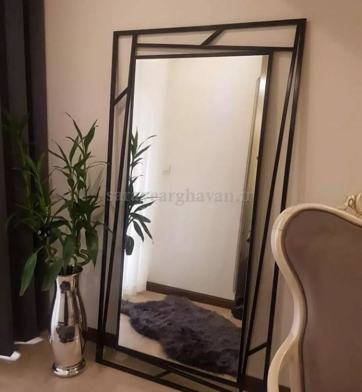 ایینه فلزی مدرن دکوراتیوE124🌟(فقط فریم آیینه)
